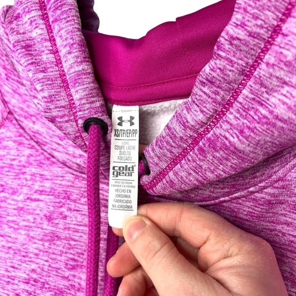 Under Armour Hooded Sweatshirt Storm AF Icon Hoodie Twist Size Extra Small - Picture 13 of 16